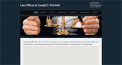 Desktop Screenshot of petriellolaw.com